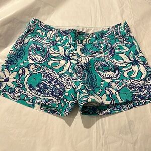 Lilly Pulitzer Shorts Size 00, 100% cotton